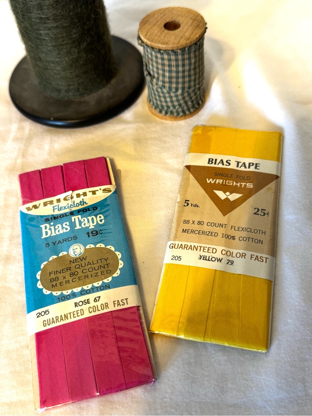 Vintage Wright’s Bias Tape (1960s–1970s)